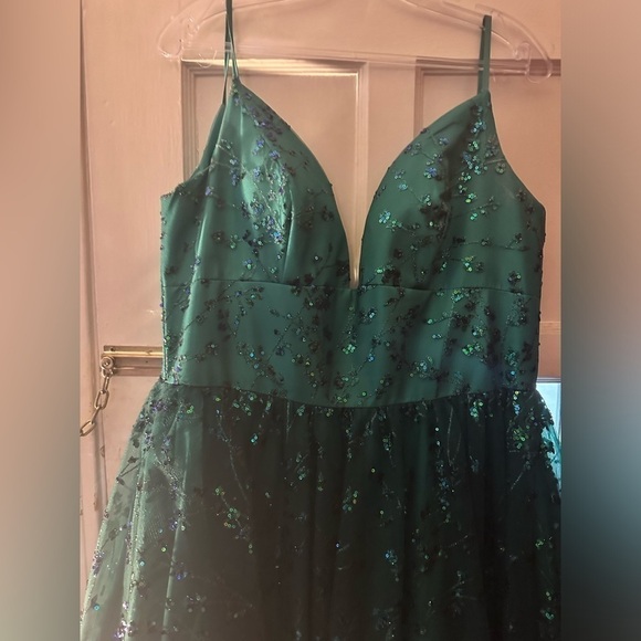 Blush by Alexia Designs - 20340 Embroidered Lace Sleeveless Gown - Picture 10 of 13